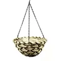 SuperMoss 14" Round Woven Hanging Basket Natural Snowbird