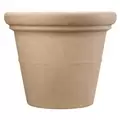 HC 42" Terrazzo Round Planter with Heavy Rim Sandstone Akro Mils