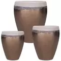 MCarr 12pc Tall Hipster Planter Pallet Volcanic On Gold