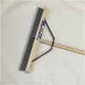 Organic Tool 24" Fine Push Broom with 60" Handle