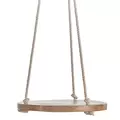 Primitive 10" Hanging Wooden Round Cotton