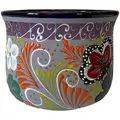 Talavera 8" Bella Especial Champanera Pot Blue