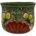Talavera 8" Bella Especial Champanera Pot Green