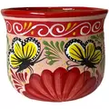 Talavera 8" Bella Especial Champanera Pot Red