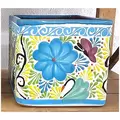 Bella 8" Square Pot Light Blue