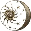VCS 46" Metallic Sun Moon Stars