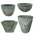 MCarr 26PC Fern Planter Plt Antique Green Wash
