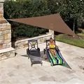 Coolaroo 10' Ready to Hang Triangle Shade Sail Walnut