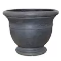 Southern Patio 15" Jean Pierre Belly Pot Brown Stone