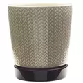Southern Patio 6.5"H Alice Planter Light Brown Finish
