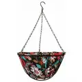 Gardener Select 12" Hanging Basket Black Red Fabric Coco Liner 6/CS