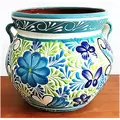 Bella 12" Michoacana Pot Light Blue