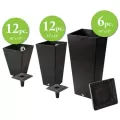Algreen 28pc Square Planter Display Black