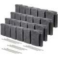 Beuta 48"x9.5"x4" XL Block Landscape Edging Charcoal