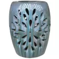 MCarr 19" Starburst Garden Stool Milky Blue
