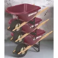 Scenic Road 6cu 1 Wheel w/ Turf Tire Wheelbarrow Maroon