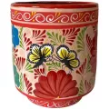 Talavera 11" Bella Especial Tall Cylinder Red