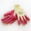 WWG Medium Pink Weeding Glove Latex Dipped