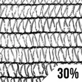GROW1 Greenhouse Shade Cloth Black 30% Light Dep 32ft x 100ft