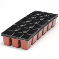 Landmark True Super Slim 18 Count Landscape Tray Black 100 Per Case / 24 Cases Per Pallet