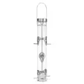 Droll Yankee 16" 6 Port Silver Sunflower RingPull Tube Feeder