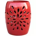 MCarr 19" Starburst Garden Stool Red