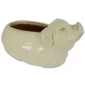 MCarr 19" Pig Planter Light Cream