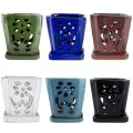 MCarr 12pc Floral Orchid Pot Mixed Asst