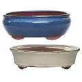 MCarr 2PC 14.6" Bonsai Planter Set Mixed Colors