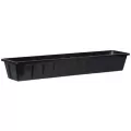 Novelty 36" Polypro Flower Box Planter Black