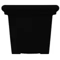 HC 20" Terrazzo Square Planter w/ Heavy Rim Black Onyx Akro Mils
