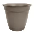 HC 8" Eclipse Round Planter Cappuccino