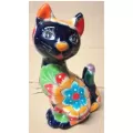 Talavera Cat Looking Back