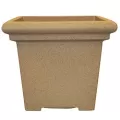 Tusco 20" Modern Square Planter Safari