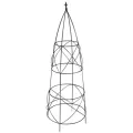 Panacea 60" Circular Obelisk w/ Finial Black