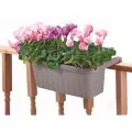 Apollo 20" Adjustable Railing Planter Grey