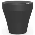 Crescent 22" Rim TruDrop Planter Caviar Black