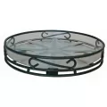 Deer Park 14" Low Profile Deep Saucer Caddy Black