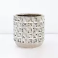 PHG 5.5"x5" Salinas Planters Sponged Grey Blue Case of 6