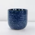 PHG 6.5"x6" Pebble Beach Planter Indigo Splash 4/CS
