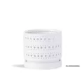 PHG 7.5"x6.5" Moon Gate Orchi Orchid Planter Bright White