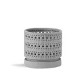 PHG 6"x5.5" Moon Gate Orchi Orchid Planter Sand Dim Grey