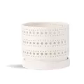 PHG 6"x5.5" Moon Gate Orchi Orchid Planter Sand Milky White
