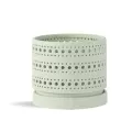 PHG 6"x5.5" Moon Gate Orchi Orchid Planter Sand Sage Green