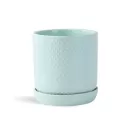 PHG 5"x5.5" Dotted Cylinder Planter Pastel Green Case of 8