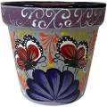 Talavera 7" Bella Especial Flower Pot Blue