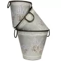 Deer Park Round Lavender Planter Set of 3