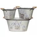 Deer Park Oval Lavender Planter Set of 3