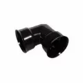 ADS Elbow, Bell-End HDPE 90 Degrees Degrees Watertight Dual Wall Injection Molded Black 8" | DFD899WT