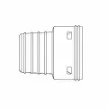 Adapter, 4"Snap Black Hdpe Smooth Single Wall Clay |  0462AA